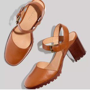 The MADEWELL Claudie Heeled Lugsole Mary Jane in Leather 9H 9.5 NIB